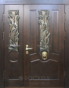 Фото стальная дверь Парадная дверь №112 с отделкой МДФ ПВХ