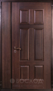 Фото стальная дверь Двухстворчатая дверь №6 с отделкой МДФ ПВХ