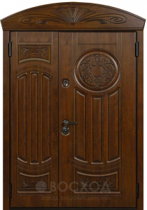 Фото стальная дверь Двухстворчатая дверь №27 с отделкой МДФ ПВХ