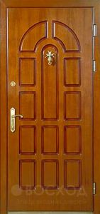 Фото стальная дверь Дверь в дом из бруса №13 с отделкой Ламинат