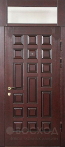 Фото стальная дверь Дверь со вставкой №6 с отделкой Массив дуба