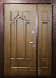 Фото стальная дверь Двухстворчатая дверь №2 с отделкой МДФ ПВХ