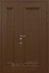 Фото стальная дверь Двухстворчатая дверь №28 с отделкой Порошковое напыление