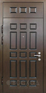 Фото стальная дверь Дверь со вставкой №10 с отделкой Массив дуба