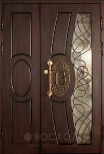 Фото стальная дверь Парадная дверь №109 с отделкой МДФ ПВХ