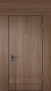 Фото стальная дверь Дверь с фрамугой №30 с отделкой Ламинат