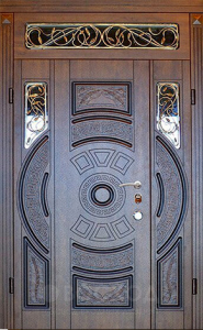 Фото стальная дверь Парадная дверь №121 с отделкой МДФ ПВХ