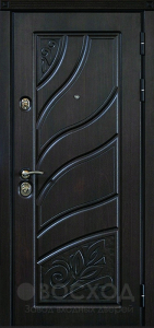 Фото стальная дверь Дверь в дом из бруса №9 с отделкой Порошковое напыление