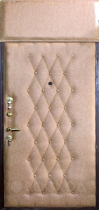 Фото стальная дверь Дверь с фрамугой №4 с отделкой Винилискожа