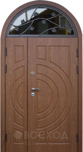 Фото стальная дверь Дверь со вставкой №29 с отделкой Ламинат
