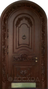 Фото стальная дверь Арочная дверь №15 с отделкой МДФ ПВХ