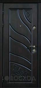 Фото  Стальная дверь МДФ №377 с отделкой Ламинат