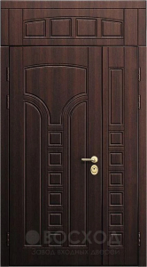 Фото стальная дверь Дверь со вставкой №11 с отделкой Массив дуба