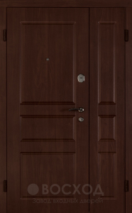 Фото стальная дверь Двухстворчатая дверь №11 с отделкой МДФ ПВХ