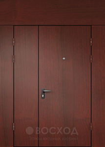 Фото стальная дверь Дверь с фрамугой №33 с отделкой Порошковое напыление