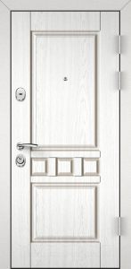 Фото стальная дверь Дверь в каркасный дом №19 с отделкой Порошковое напыление