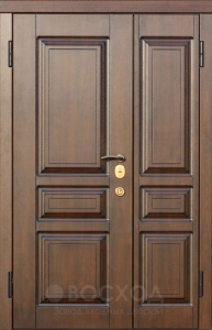 Фото стальная дверь Двухстворчатая дверь №20 с отделкой МДФ ПВХ