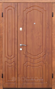 Фото стальная дверь Двухстворчатая дверь №8 с отделкой МДФ ПВХ