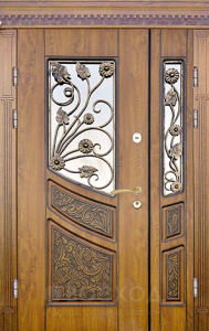 Фото стальная дверь Парадная дверь №92 с отделкой МДФ ПВХ