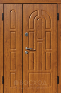 Фото стальная дверь Двухстворчатая дверь №10 с отделкой Порошковое напыление