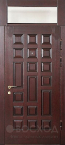 Фото стальная дверь Дверь с фрамугой №15 с отделкой Ламинат