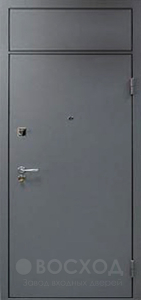 Фото стальная дверь Дверь с фрамугой №5 с отделкой МДФ ПВХ