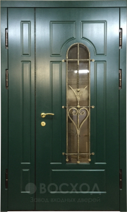 Фото стальная дверь Двухстворчатая дверь №5 с отделкой МДФ ПВХ
