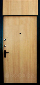 Фото стальная дверь Дверь с фрамугой №2 с отделкой МДФ ПВХ