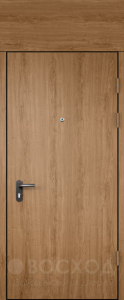 Фото стальная дверь Дверь с фрамугой №34 с отделкой МДФ ПВХ