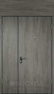 Фото стальная дверь Дверь с фрамугой №31 с отделкой МДФ ПВХ