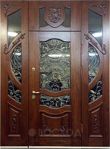 Фото стальная дверь Парадная дверь №41 с отделкой МДФ ПВХ