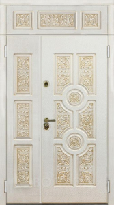 Фото стальная дверь Двухстворчатая дверь №25 с отделкой МДФ ПВХ